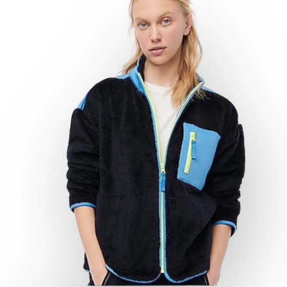 J.Crew Superplush sherpa full-zip jacket - Picture 3 of 4